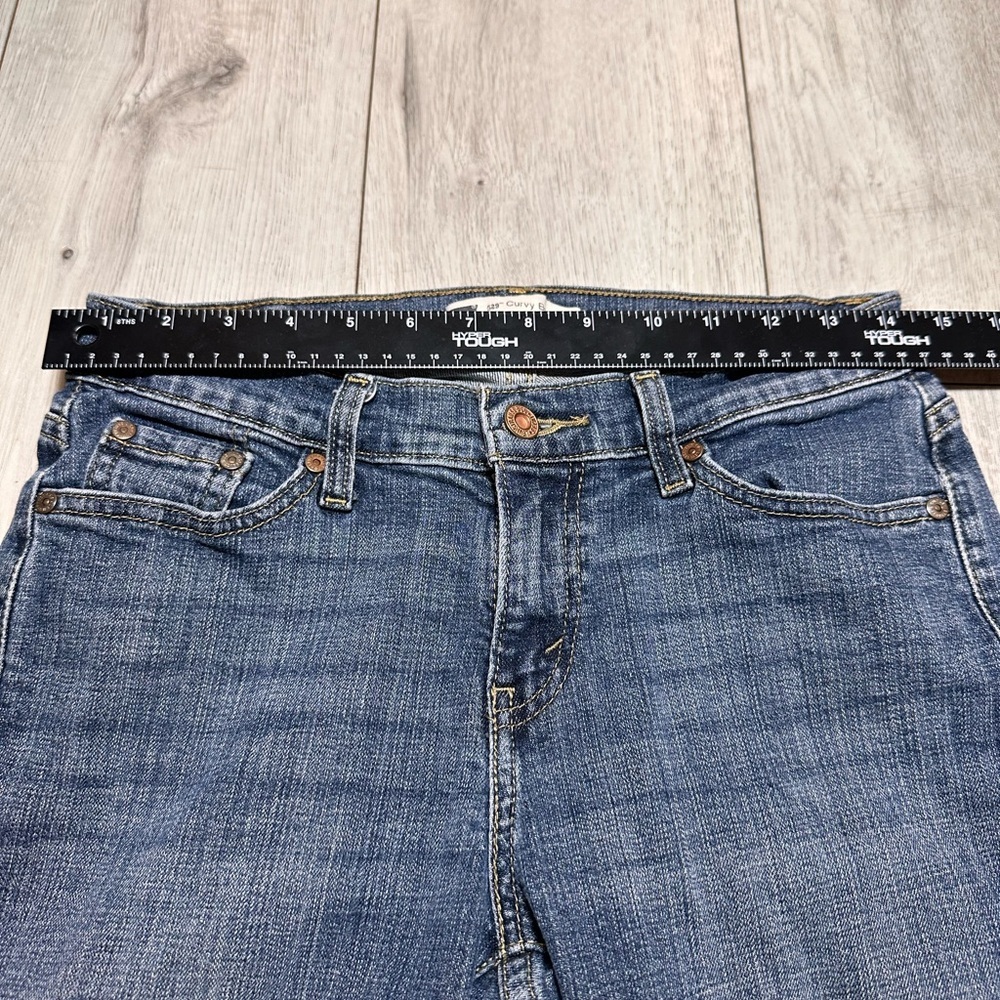 Levi’s 529 Curvy Bootcut Streetwear Mid-Rise Flattering Fit Wide Leg jeans 29x30 - Picture 4 of 11
